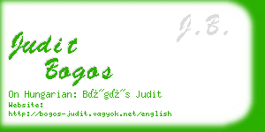 judit bogos business card